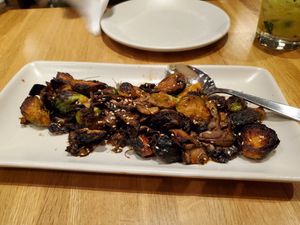 Brussels sprouts appetizer : great!! at True Food Kitchen in Chicago