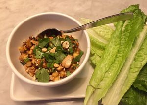 Shiitake Lettuce Cups (vegan) at True Food Kitchen in Chicago