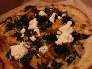 Butternut Squash Pizza (vegan) at True Food Kitchen in Chicago