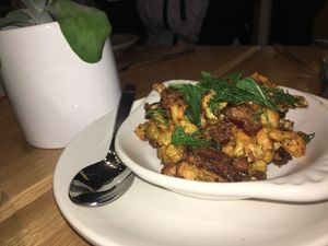 The Cauliflower was very good. at True Food Kitchen in Chicago