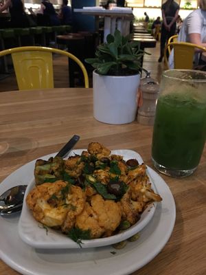 Amazing cauliflower dish  at True Food Kitchen in Chicago