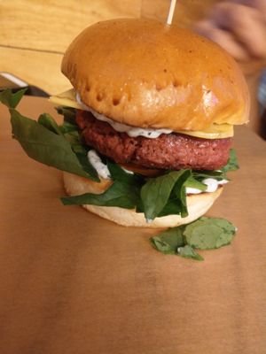 Trufada burger 
Menu of the day at Chillin' Cafe in Madrid