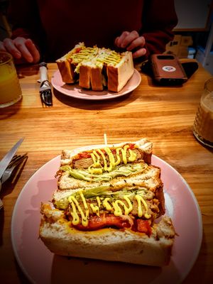 Our sandwiches 🥪 😋 at Chillin' Cafe in Madrid