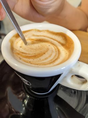 cortado at Chillin' Cafe in Madrid