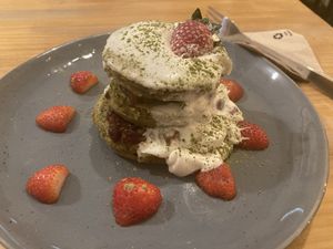 Matcha y azuki  at Chillin' Cafe in Madrid
