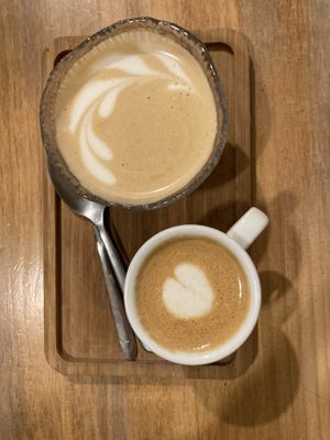 Delicious coffee  at Chillin' Cafe in Madrid