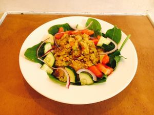 Menu of cuscus at Chillin' Cafe in Madrid