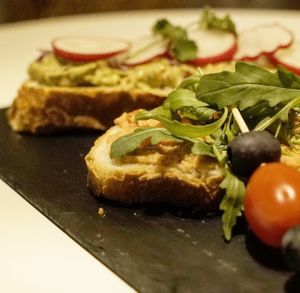 tostadas at Chillin' Cafe in Madrid