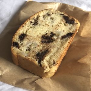 Chocolate and banana cake  at Chillin' Cafe in Madrid