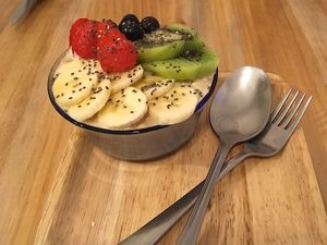 Porridge at Chillin' Cafe in Madrid