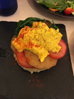 Savory pancake  at Chillin' Cafe in Madrid