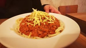 Pasta Bolognese at Chillin' Cafe in Madrid
