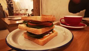 Sandwich at Chillin' Cafe in Madrid