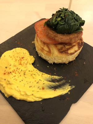 Salty pancakes, please get them  at Chillin' Cafe in Madrid