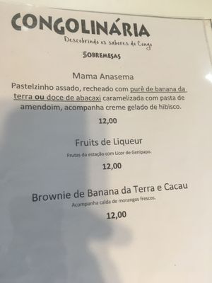Sobremesas at Congolinaria - Alfonso Bovero in Sao Paulo