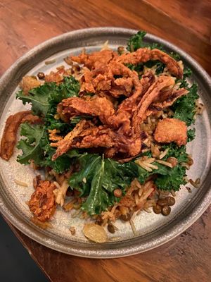 Rice and lentil dish at Maray - Bold St in Liverpool