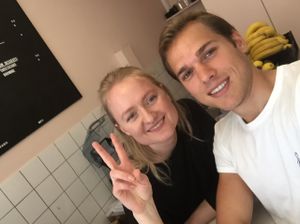 Instant crush with the owner   at Love Juice Bar in Paris