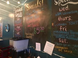 Drink and Sauce Station at Corner Taco in Jacksonville