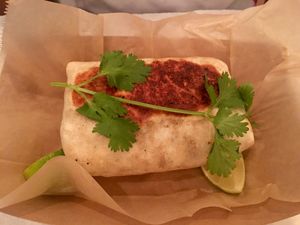 Vegan Burrito with Pinto Beans at Corner Taco in Jacksonville