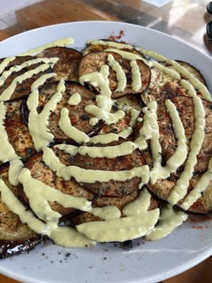 Berenjenas con yogurt   at El Manglar in Oviedo