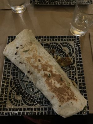 Durum de falafel   at El Manglar in Oviedo