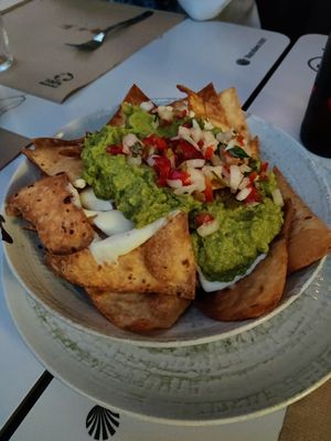 Homemade nachos at El Manglar in Oviedo