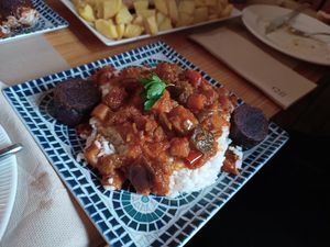 Pisto at El Manglar in Oviedo