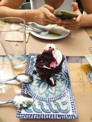 Chocolat cake at El Manglar in Oviedo