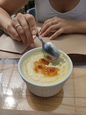 Paella de leche at El Manglar in Oviedo