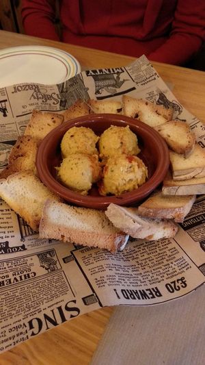 Paté de legumbres at El Manglar in Oviedo