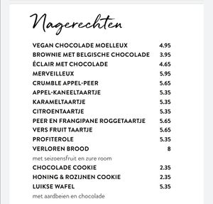 Menu at Le Pain Quotidien - Gent Korenmarkt in Ghent