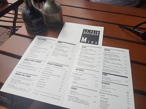 menu at Le Pain Quotidien in Knokke-heist