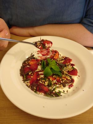 breakfast at Le Pain Quotidien in Mons