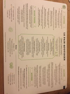 mains at Le Pain Quotidien in Mons