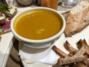 Soup of the day   at Le Pain Quotidien in Namur