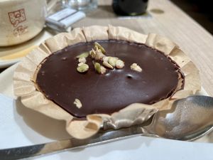 Chocolate cake  at Le Pain Quotidien in Namur