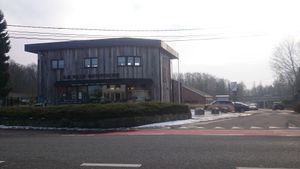 Outside at Le Pain Quotidien in Overijse