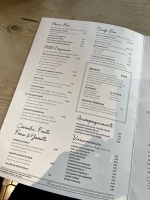 Menu  at Le Pain Quotidien in Wemmel