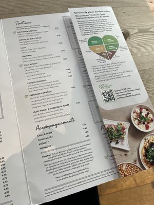 Menu  at Le Pain Quotidien in Wemmel