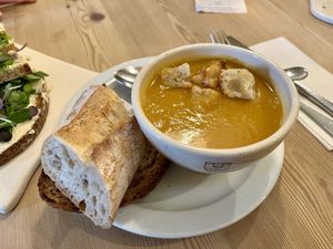 Soup of the day  at Le Pain Quotidien in Leuven