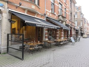 terrace at Le Pain Quotidien, Louvain at Le Pain Quotidien in Leuven