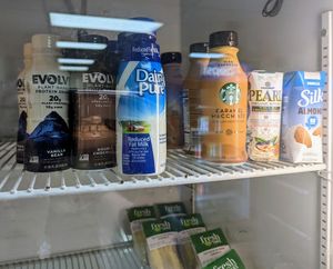 Plant based milks/shakes next door to the lodge at Grand Canyon Lodge Dining Room in North Rim