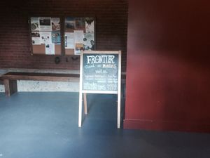 Sign at Frontier Cafe in Brunswick