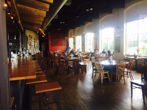 Seating at Frontier Cafe in Brunswick