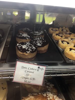 One of two vegan options in the cabinet  at Prof's at Woodlands in Hamilton