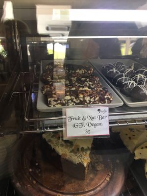 Another vegan option in the cabinet  at Prof's at Woodlands in Hamilton