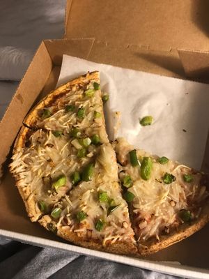 Great vegan pizza!! Never thought I’d ever be saying that!!!   at Poppa Rollo's Pizza in Waco