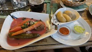 Main dish at Strandhalle in Binz