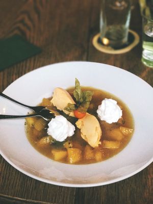 Veganes 4-Gänge-Menü at Strandhalle in Binz