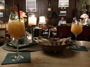 Sanddorn-Sekt at Strandhalle in Binz